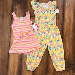 Steinmark Pink and Orange Kids Romper and Jumpsuit